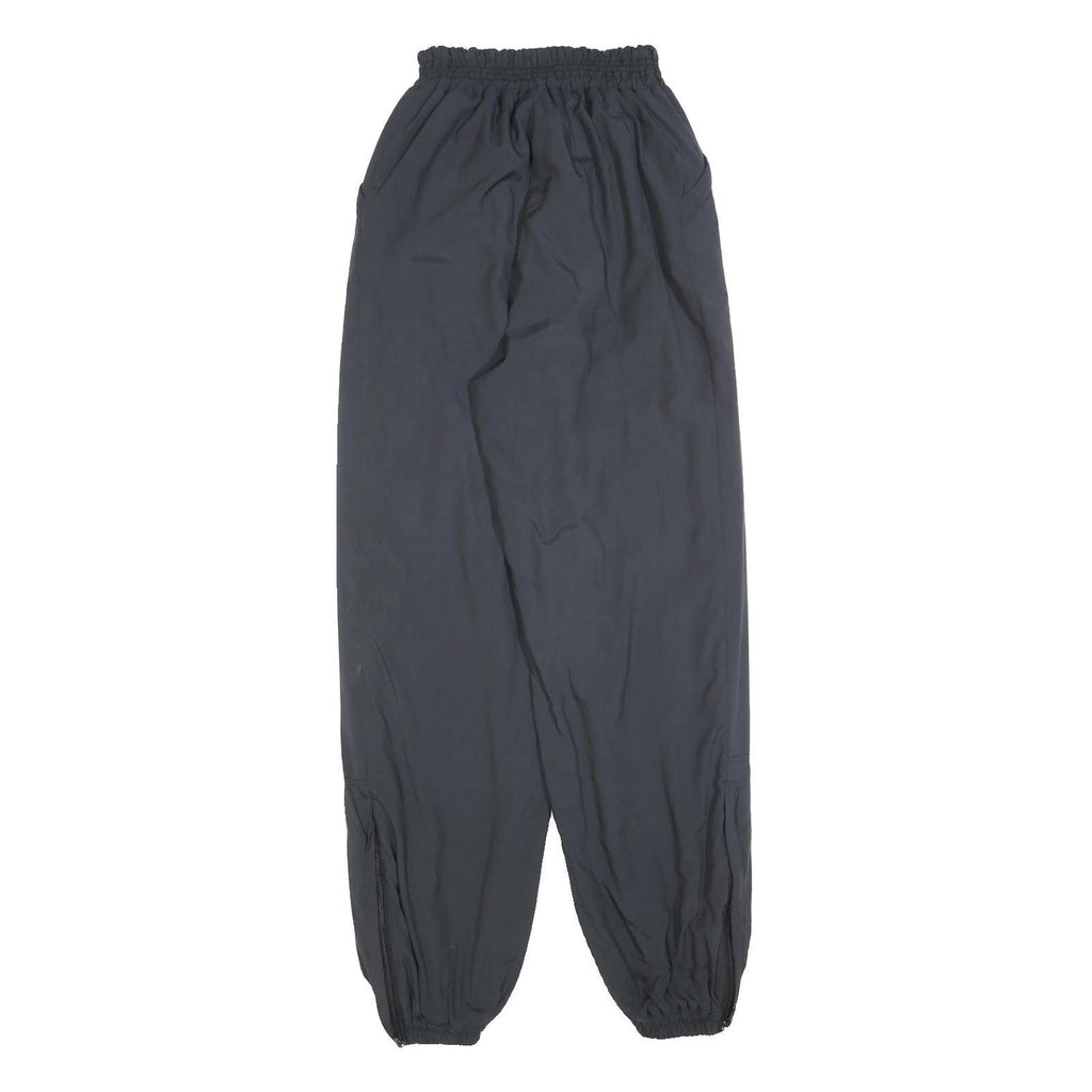 Girls Lined Relaxed Fit Navy Blue Polyester Blend Zip Trousers W24 L30