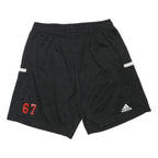 ADIDAS Mens Black Polyester Blend Sports Casual Shorts M W28 Athletic 67 Print