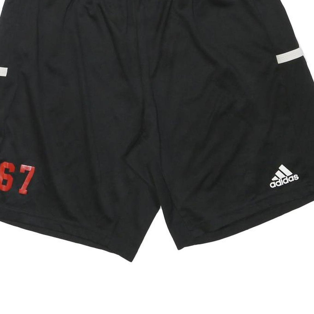 ADIDAS Mens Black Polyester Blend Sports Casual Shorts M W28 Athletic 67 Print