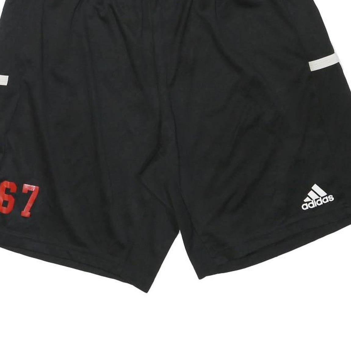 ADIDAS Mens Black Polyester Blend Sports Casual Shorts M W28 Athletic 67 Print