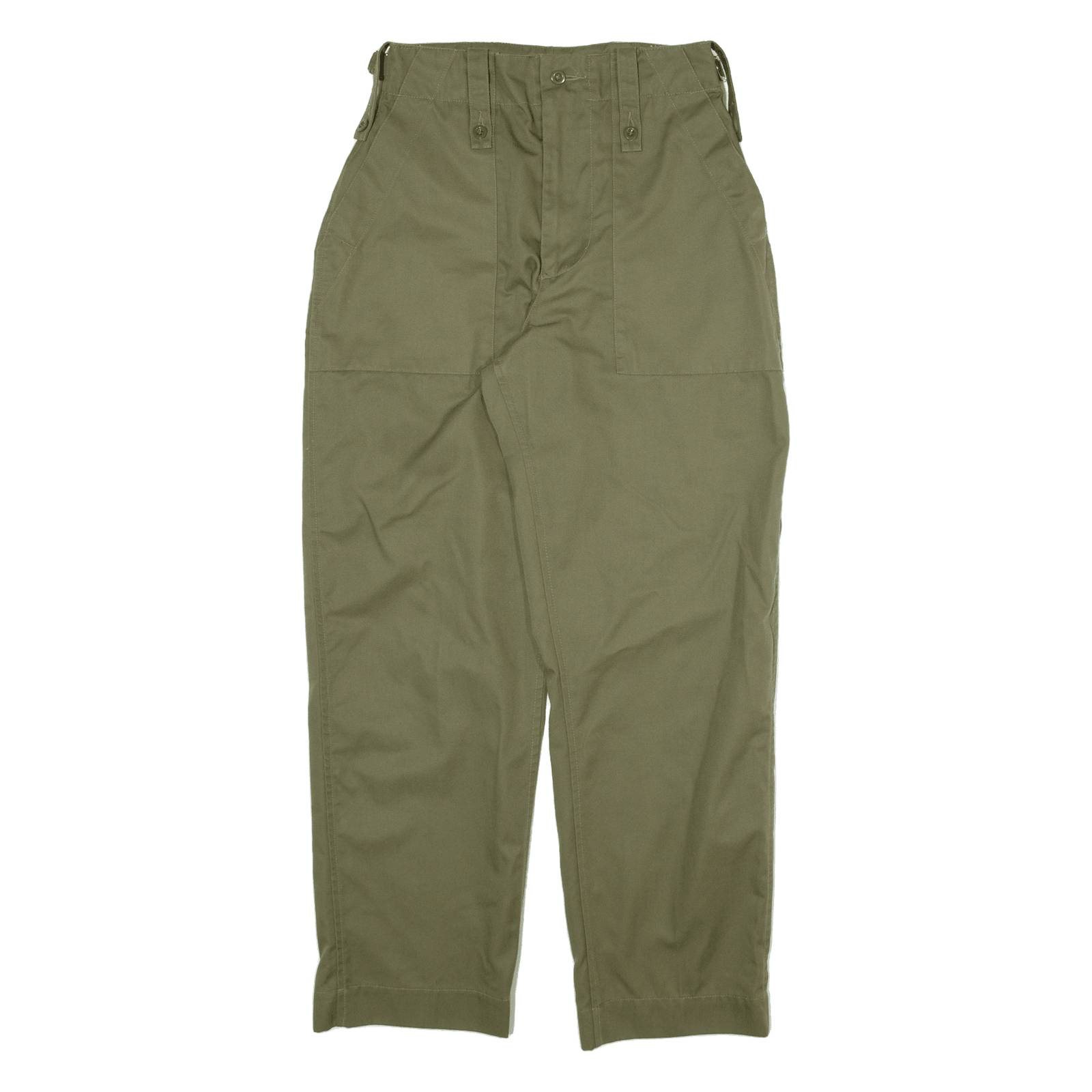 Womens Trousers Green Relaxed Mom W26 L28