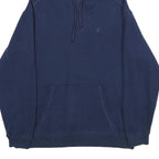 STARTER Mens Navy Blue Hoodie L Cotton Blend Pullover Casual