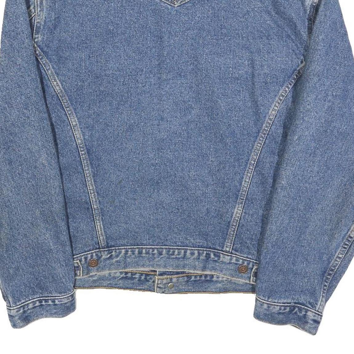 LEVI'S Mens Blue Denim Jacket S Cotton Blend Classic Button Closure Vintage