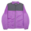 FILA Womens Purple & Grey Zip Jacket XL Polyester Sport Casual Fleece Soft