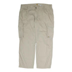 CARHARTT Mens Cotton Beige Relaxed Cargo Trousers W42 L30 Casual Workwear