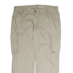 CARHARTT Mens Cotton Beige Relaxed Cargo Trousers W42 L30 Casual Workwear
