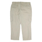 CARHARTT Mens Cotton Beige Relaxed Cargo Trousers W42 L30 Casual Workwear