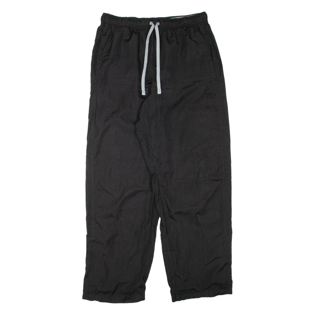 STARTER Mens Track Pants Black Straight M W32 L30