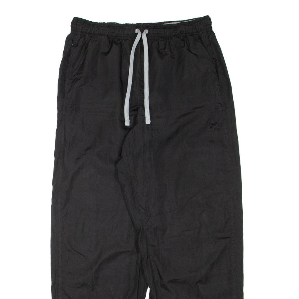 STARTER Mens Track Pants Black Straight M W32 L30