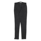 LEVI'S 721 Womens Jeans Black Slim Skinny Denim W27 L30 Zip Cotton Blend