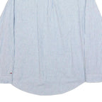 TOMMY JEANS Mens Blue & White Striped Shirt XL Classic Fit Button Down Collar