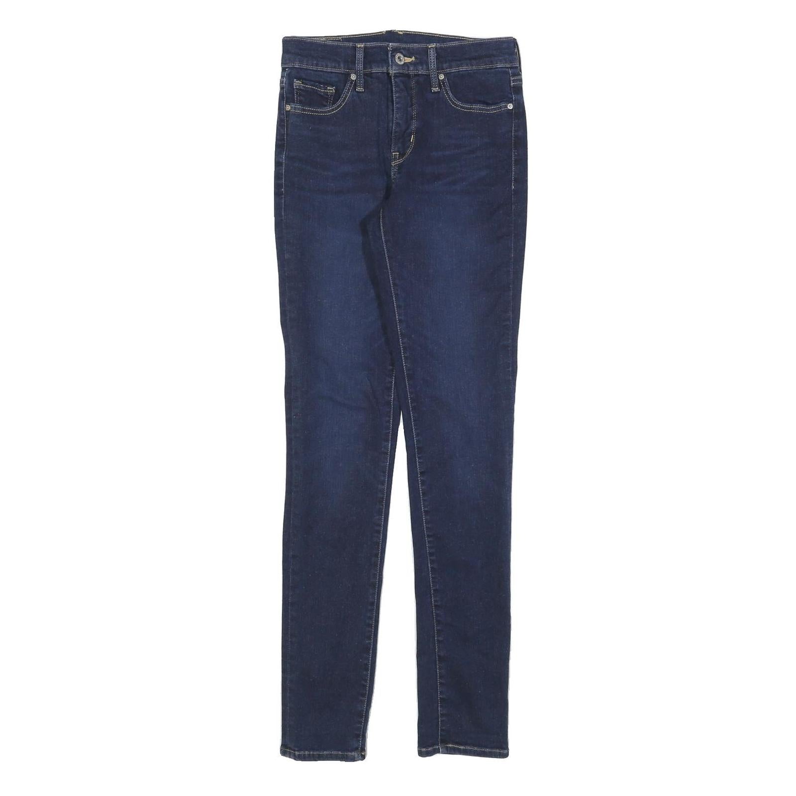 LEVI'S Womens Slim Blue Denim Skinny Jeans Cotton Blend Zip W26 L32