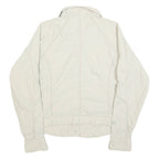 COLUMBIA Womens Cream Casual Button Jacket L Polyester Plain Lightweight Outdoor