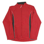 ODLO Womens Red & Black Outdoor Jacket M Polyester Blend Zip Lightweight Sport