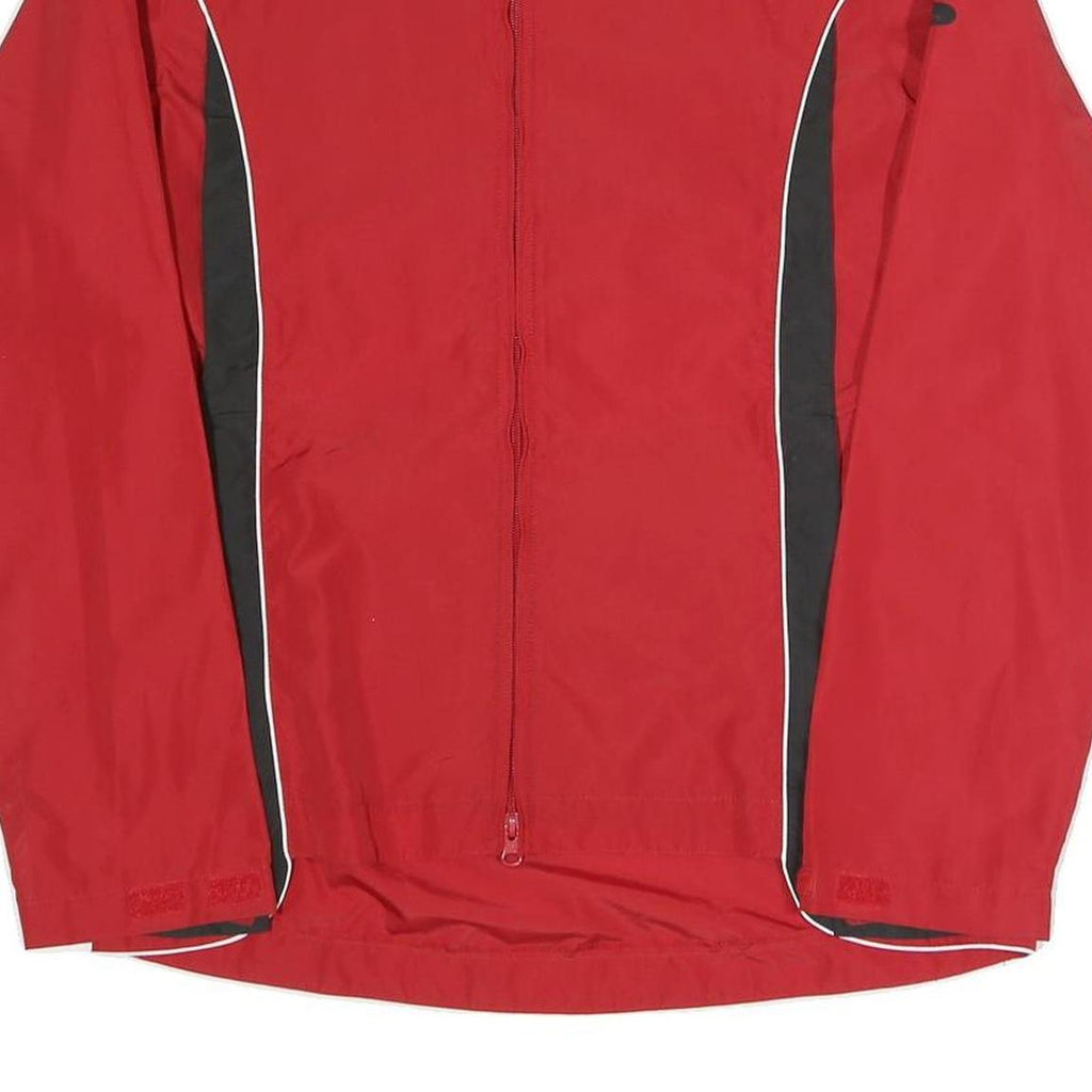 ODLO Womens Red & Black Outdoor Jacket M Polyester Blend Zip Lightweight Sport