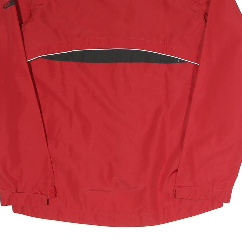 ODLO Womens Red & Black Outdoor Jacket M Polyester Blend Zip Lightweight Sport