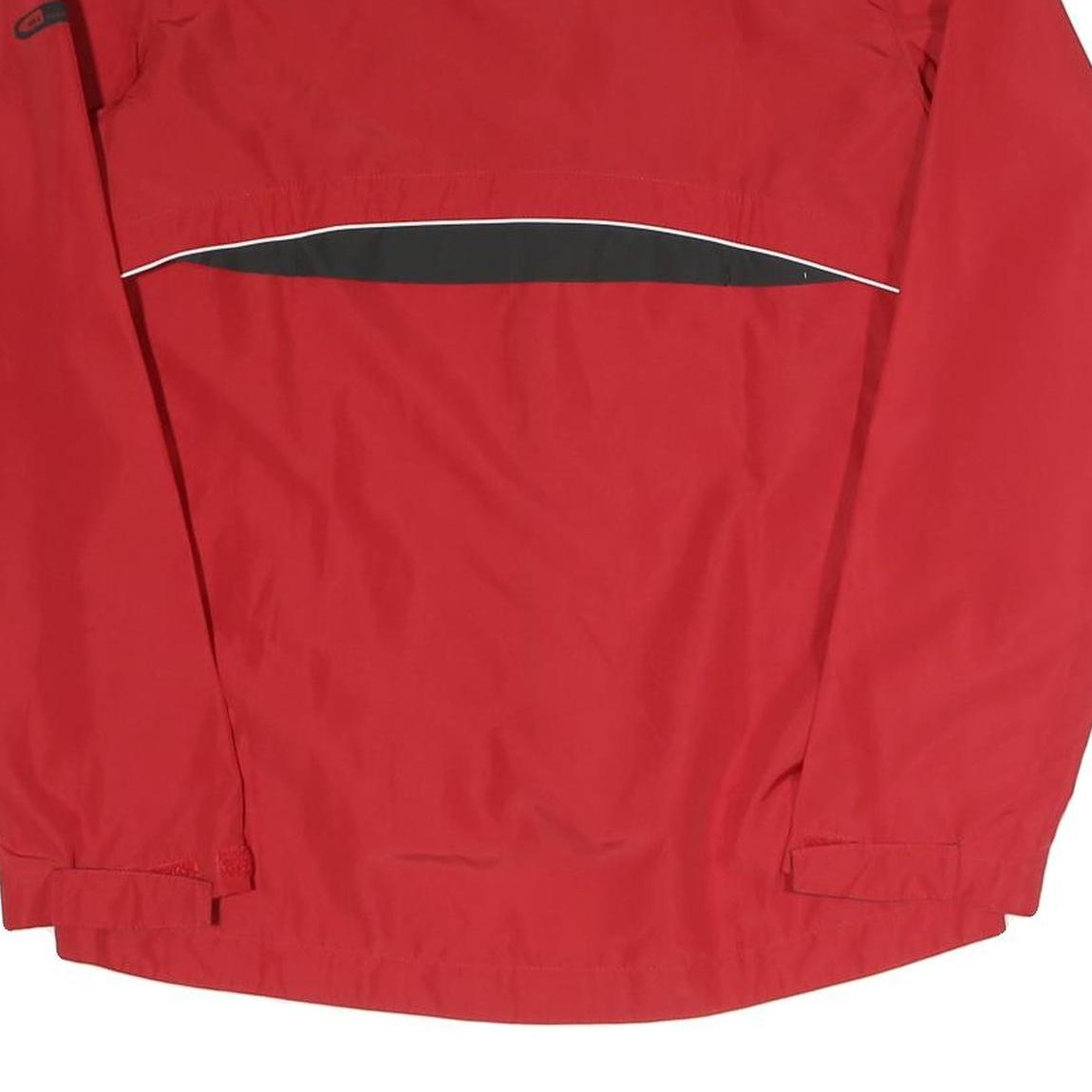 ODLO Womens Red & Black Outdoor Jacket M Polyester Blend Zip Lightweight Sport