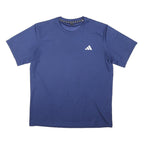 ADIDAS Mens Blue Graphic T-Shirt L Short Sleeve Crew Neck Sports Training