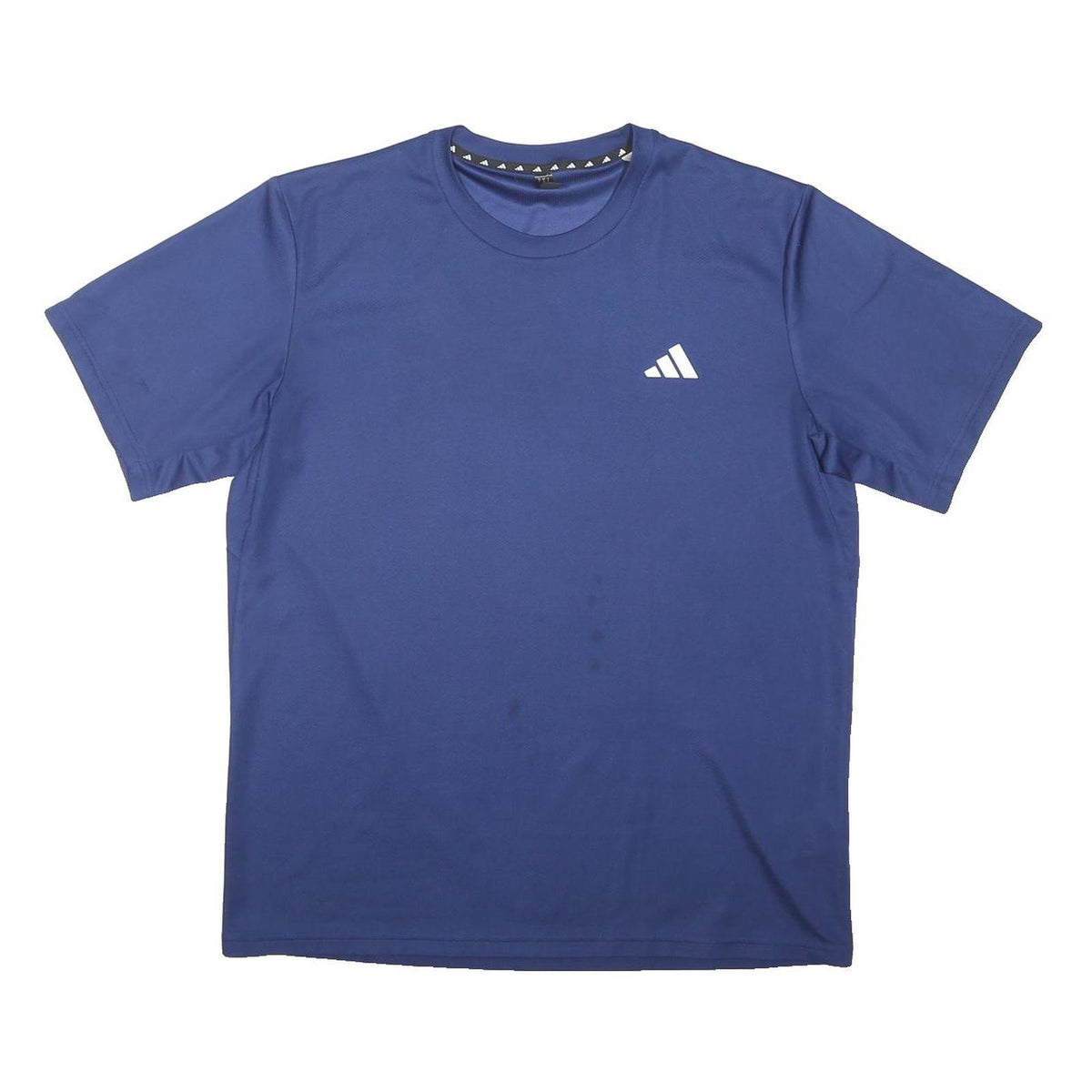 ADIDAS Mens Blue Graphic T-Shirt L Short Sleeve Crew Neck Sports Training