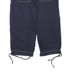 LOFT Womens Navy Blue Cotton Blend Casual Shorts M W28 Drawstring Detail