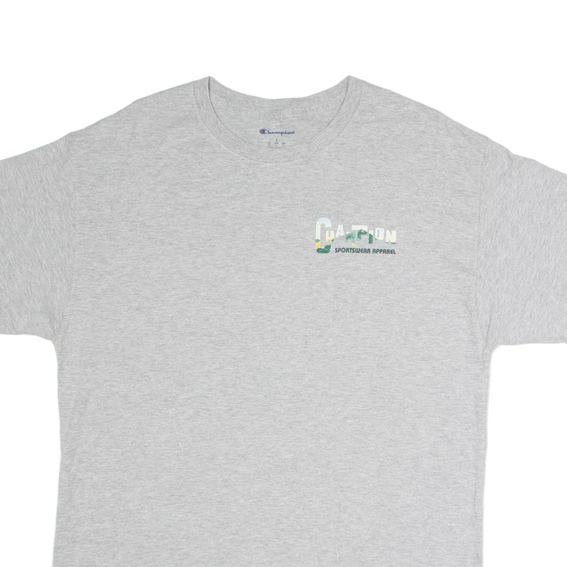 CHAMPION Mens T-Shirt Grey L