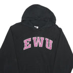 WIDEWORLD SPORTSWEAR Womens Black Hoodie 2XL Cotton Blend Pullover EWU Logo