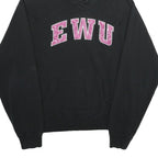WIDEWORLD SPORTSWEAR Womens Black Hoodie 2XL Cotton Blend Pullover EWU Logo