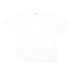 NIKE Mens White Plain T-Shirt XL Short Sleeve Crew Neck Casual Cotton Blend
