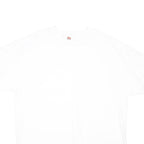 NIKE Mens White Plain T-Shirt XL Short Sleeve Crew Neck Casual Cotton Blend