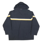 NAUTICA Mens Navy Blue & Yellow Jacket XL Polyester Blend Zip Pocketed Outdoor