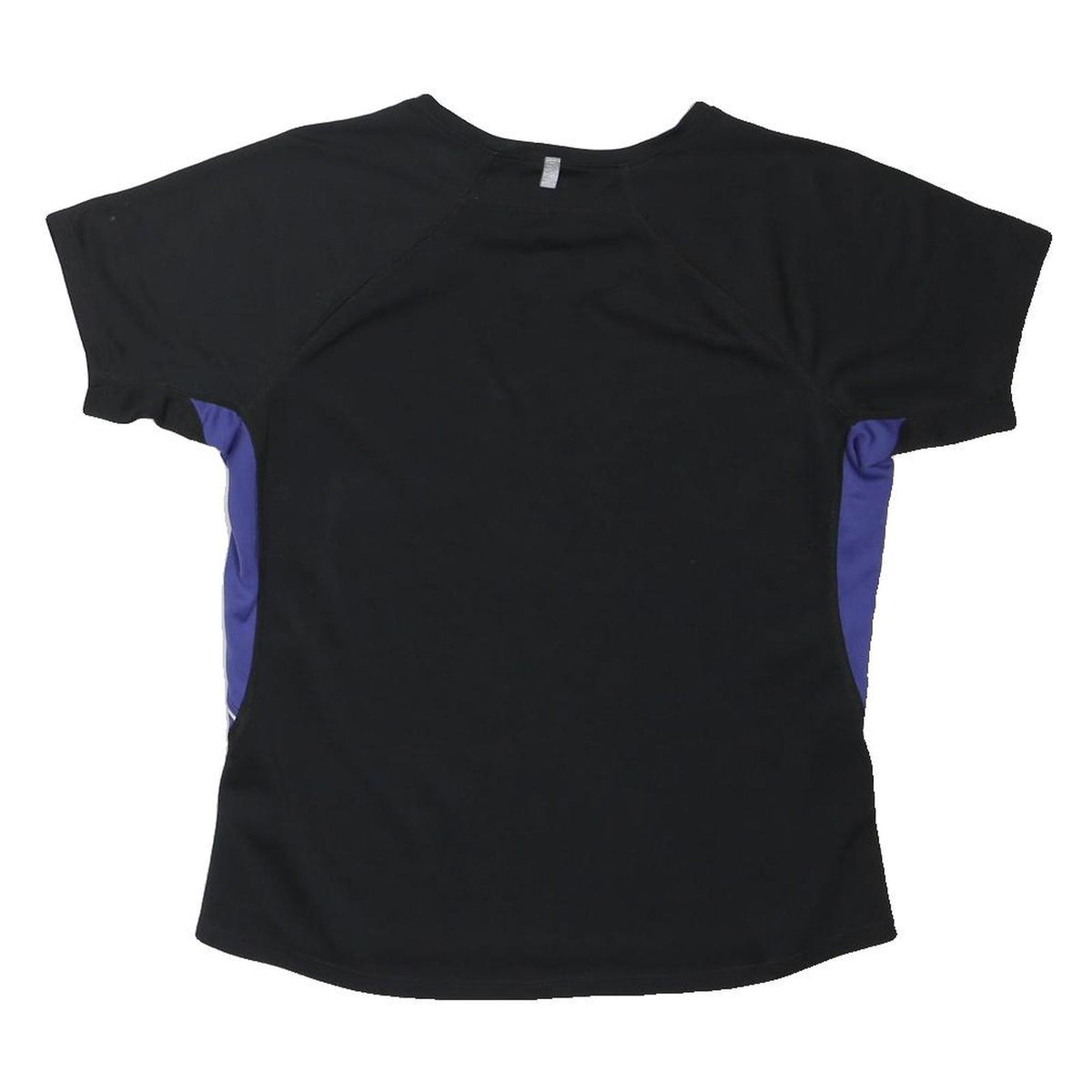 NIKE Girls Black & Purple Performance T-Shirt L Short Sleeve Crew Neck
