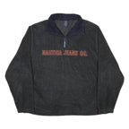 NAUTICA Mens Black Pullover Plain Crew Neck Basic Knit L Jumper