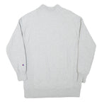 CHAMPION Mens Grey Cotton Blend Crew Neck S Logo Embroidered Classic Sweatshirt