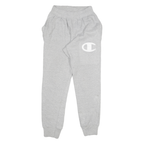 CHAMPION Mens Joggers Grey S W24 L29 Cotton Blend Regular Tapered Fit