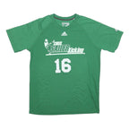 ADIDAS Mens Green Chris Sailer Kicking Graphic T-Shirt L Short Sleeve Crew Neck
