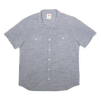 LEVI'S Mens Blue Cotton Short Sleeve Shirt 2XL Casual Lightweight Summer Fit