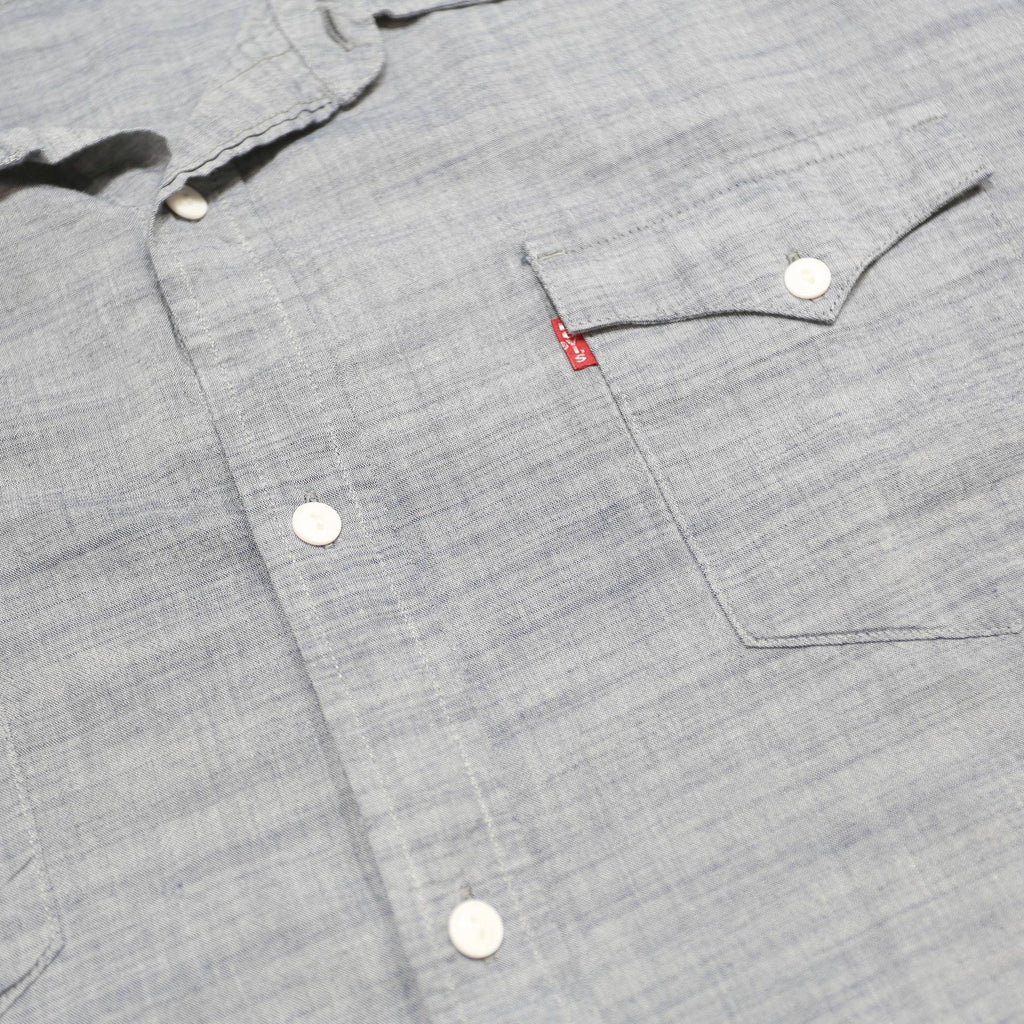 LEVI'S Mens Blue Cotton Short Sleeve Shirt 2XL Casual Lightweight Summer Fit