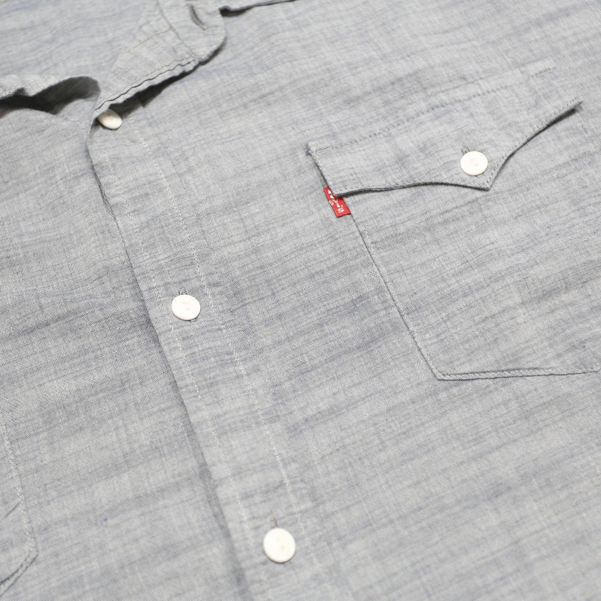 LEVI'S Mens Blue Cotton Short Sleeve Shirt 2XL Casual Lightweight Summer Fit