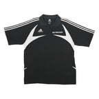 ADIDAS Mens Black & White Betreuer Short Sleeve Polo Shirt XL Athletic