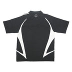 ADIDAS Mens Black & White Betreuer Short Sleeve Polo Shirt XL Athletic