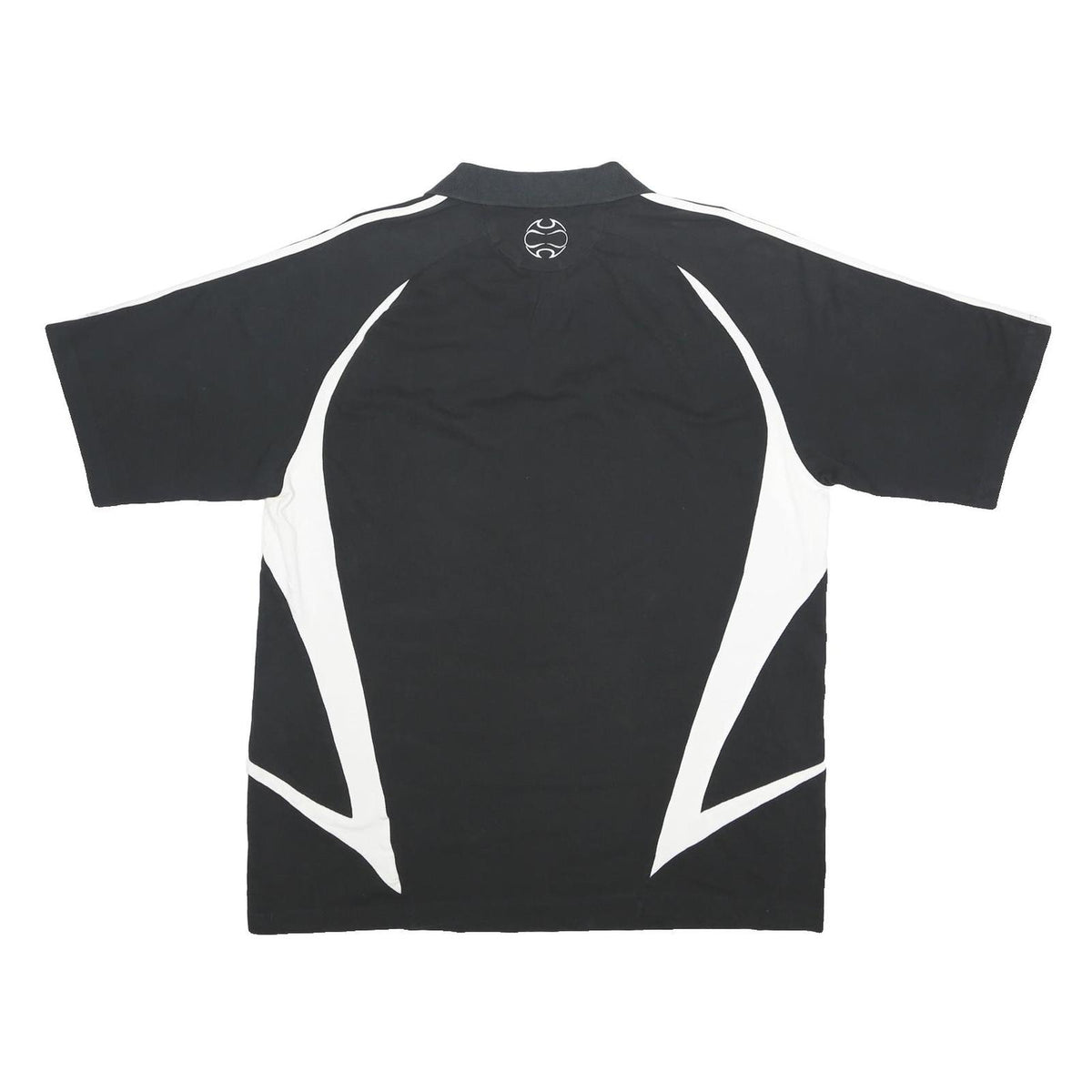 ADIDAS Mens Black & White Betreuer Short Sleeve Polo Shirt XL Athletic