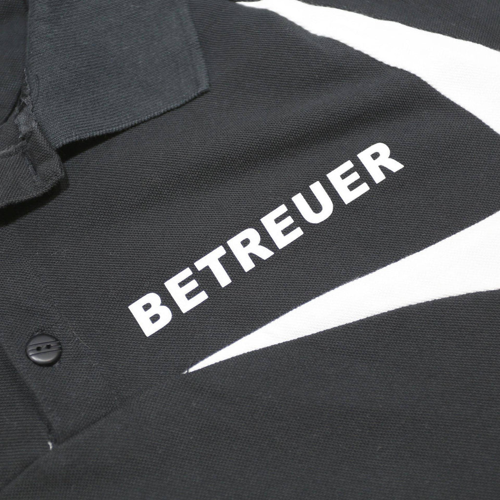 ADIDAS Mens Black & White Betreuer Short Sleeve Polo Shirt XL Athletic