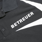 ADIDAS Mens Black & White Betreuer Short Sleeve Polo Shirt XL Athletic