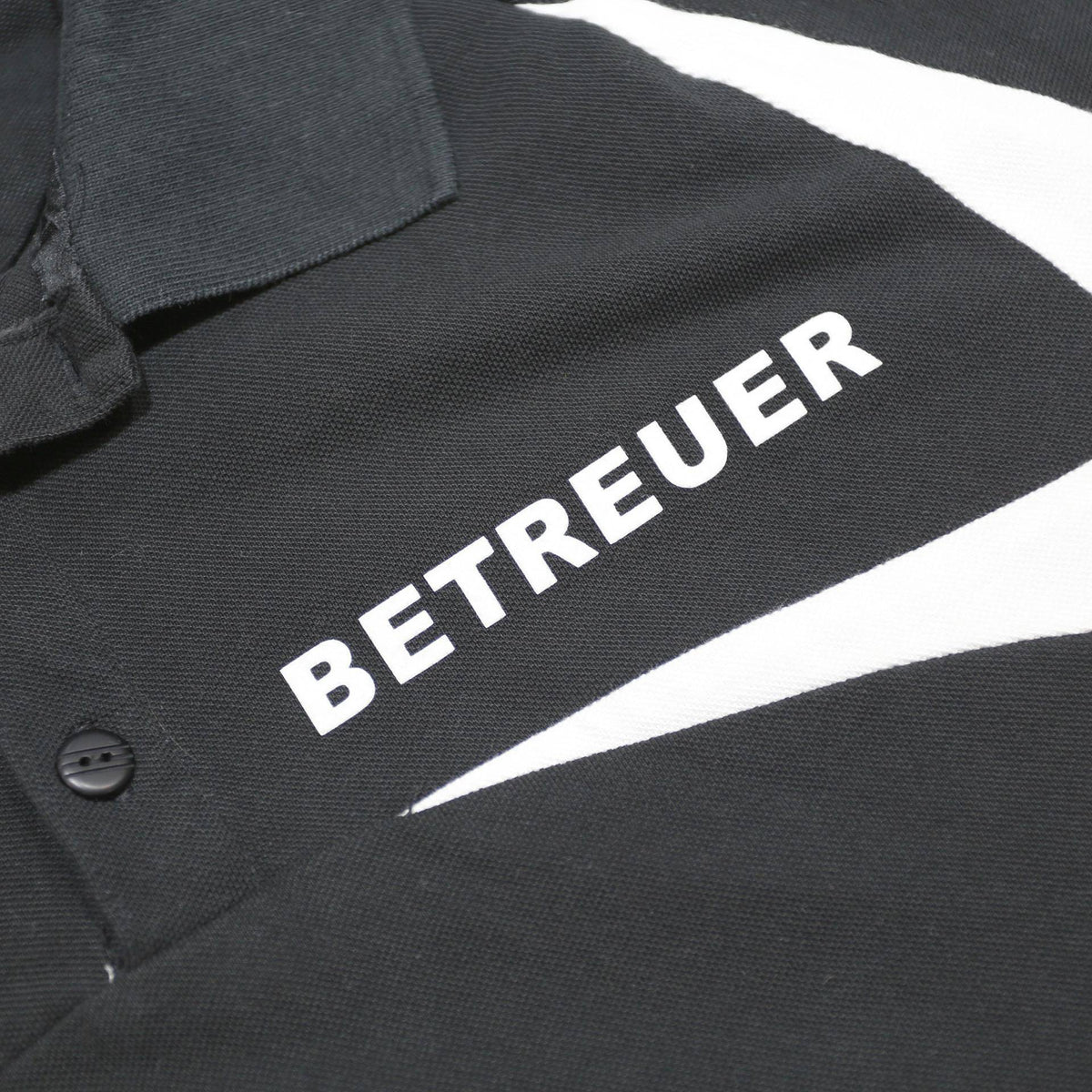 ADIDAS Mens Black & White Betreuer Short Sleeve Polo Shirt XL Athletic