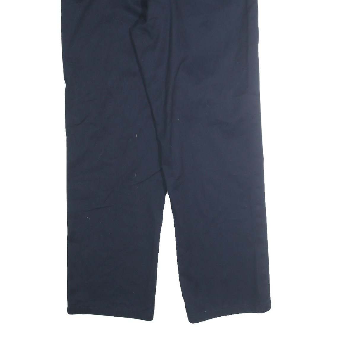 DICKIES Mens Cotton Blend Navy Regular Fit Straight Leg Trousers W38 L32