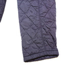BARBOUR Womens Purple & Pink Quilted Jacket UK 14 Synthetic Button Closure