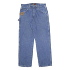 WRANGLER Mens Regular Fit Blue Denim Straight Leg Cotton Jeans W34 L32 Classic