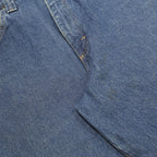 WRANGLER Mens Regular Fit Blue Denim Straight Leg Cotton Jeans W34 L32 Classic