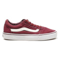 VANS Low Top Trainers Maroon Canvas Womens UK 4