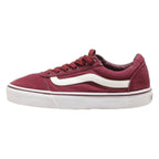 VANS Low Top Trainers Maroon Canvas Womens UK 4